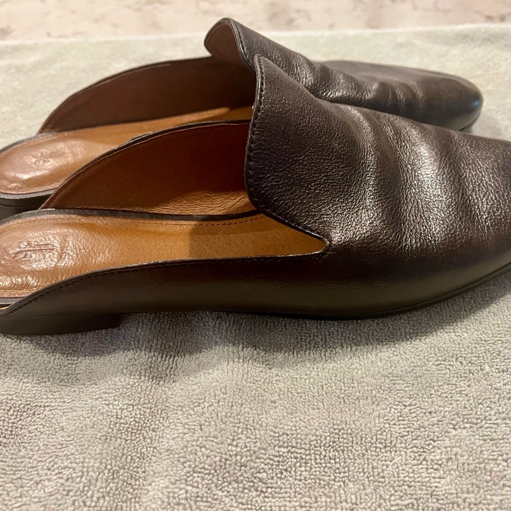 Frye leather mules
